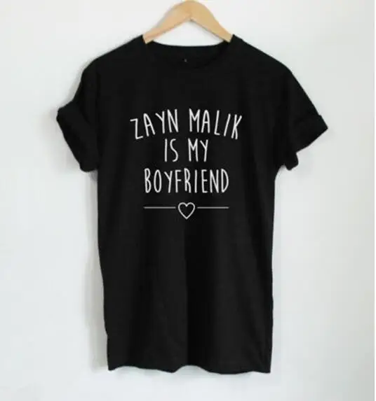 Новое поступление модная женская футболка Зайн Малик мой парень унисекс