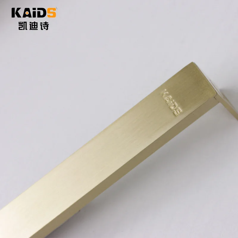 KAIDS потайная медная накладка рычаг действия заподлицо двери болт