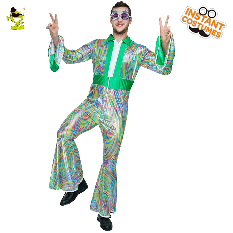 Взрослые мужские костюмы для дискотеки 60-70 комбинезоны маскарадные платья