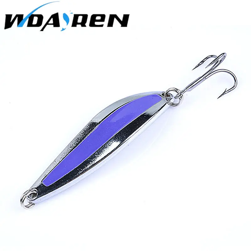 1Pcs Metal Spinners spoon Treble Hook Fishing Lure 47mm 7g Leech bait Angling Bass Lures Accessories Tackle FA-455 | Спорт и