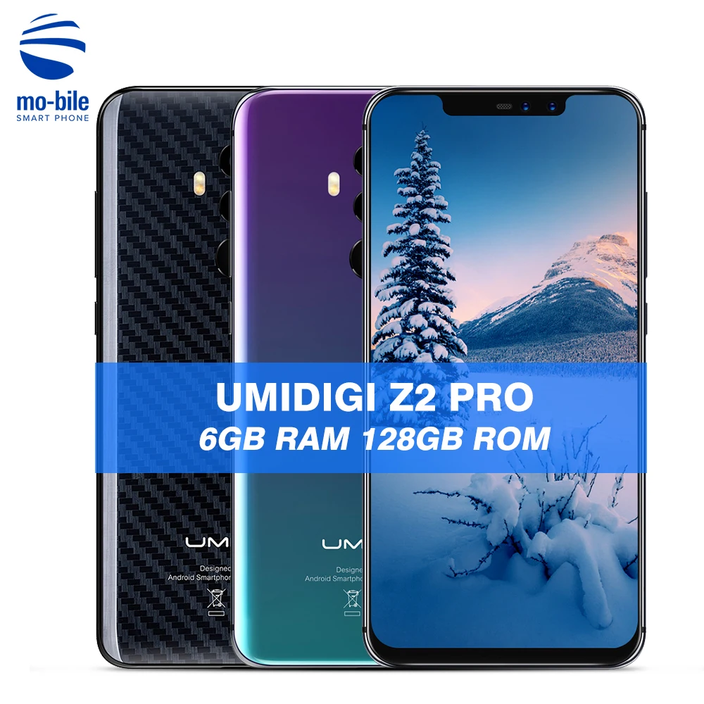 Смартфон UMIDIGI Z2 PRO 4G 6 2 &quotAndroid 8 1 Helio P60 Восьмиядерный процессор ГБ + 128 Гб 16 0 МП