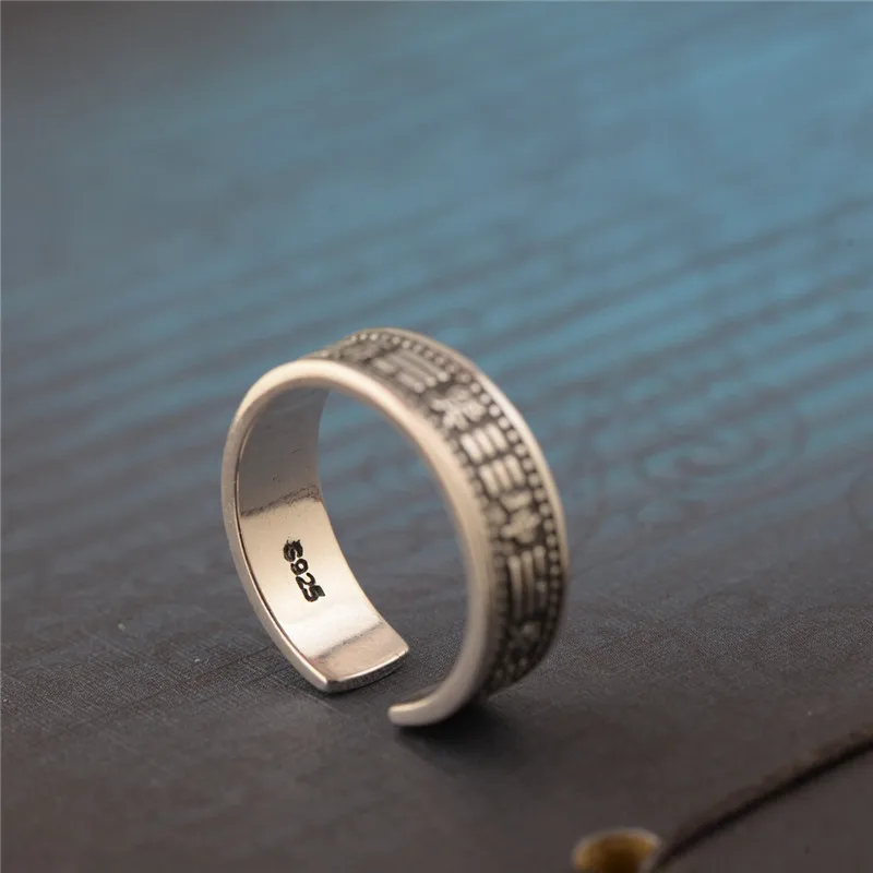 BESTLYBUY Real 925 Sterling Silver Ring Men Jewelry Fine jewelry Couple Lovers Gift Thai Vintage Style Free Shipping | Украшения и