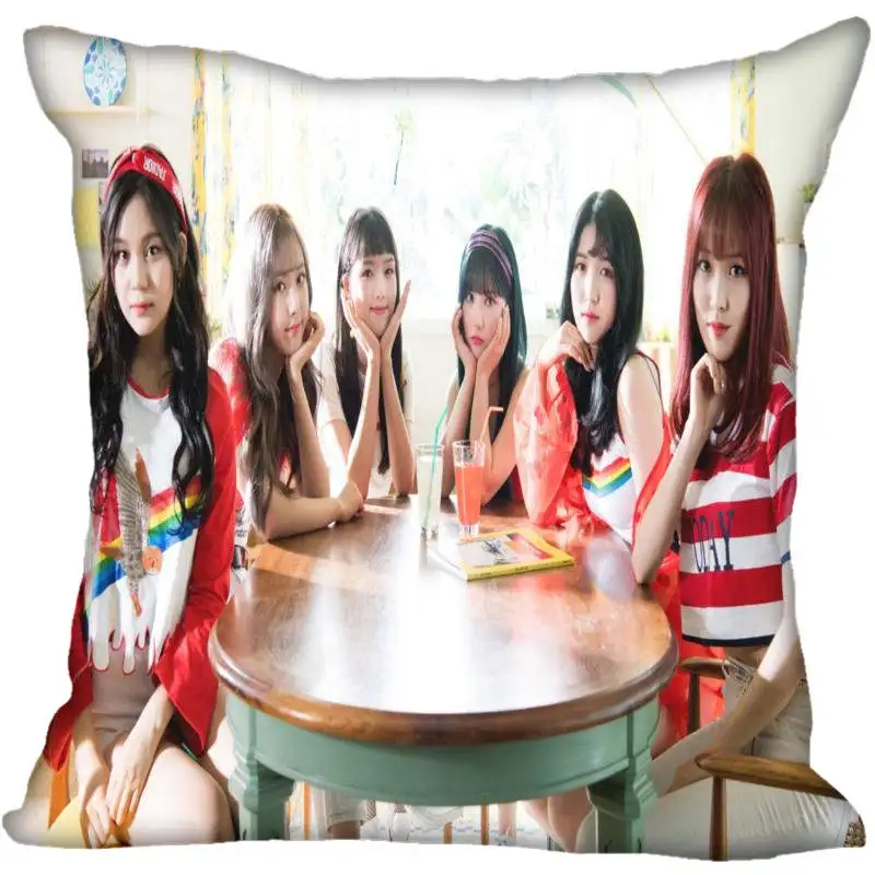 3 Корейский Поп GFRIEND печатные квадратные шелковые атласные наволочки 35x35 см, 40x40 см с одной стороны напечатано настроить ваше изображение подарок - Цвет: 3