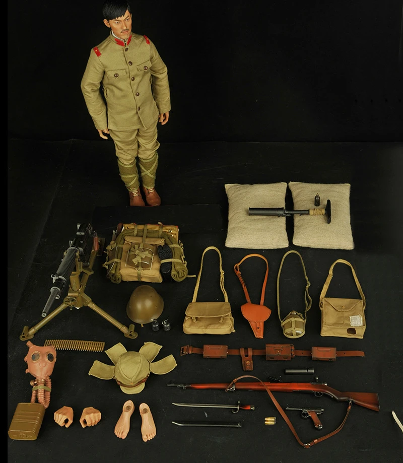 Моделирование солдат мировой войны фигурки 1/6 масштаб ww2 японская армейская кукла с пистолетом костюм Модель Коллекция игрушек для взрослых подарки