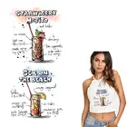 Летние Стильные нашивки с надписями для одежды, стирающаяся Сексуальная женская футболка, самодельная термопереводная наклейка с утюгом, аксессуар