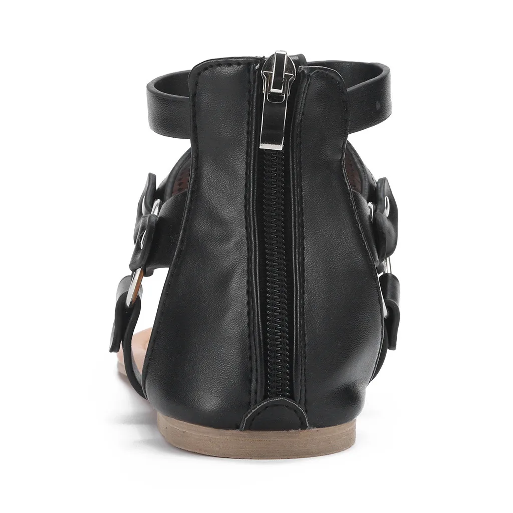 Кожаные женские сандали-гладиаторы сандалии 2020 шлепанцы летние пляжные | Обувь