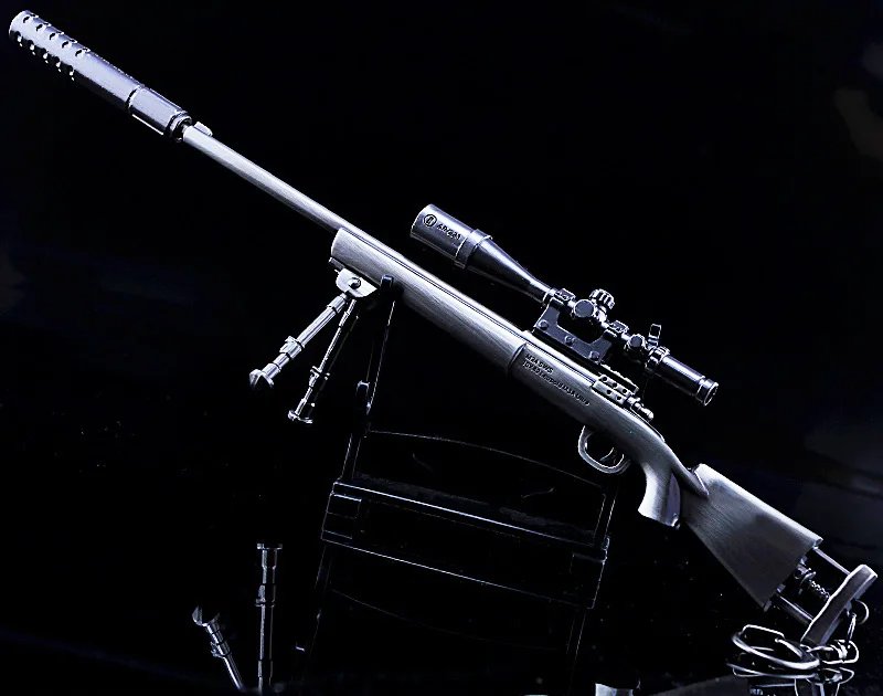 HowPlay игрушечный стрелковый пистолет M24 снайперская винтовка Playerunknown's Battlegrounds брелок с рисунком из игры сплав модель оружия игрушечный пистолет детские подарки