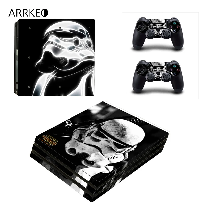 ARRKEO Звездные войны Штурмовик виниловая Обложка Наклейка PS4 Pro Кожа для sony playstation 4
