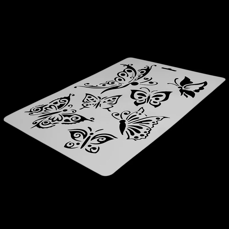 DIY ремесло бабочка покраски стен Скрапбукинг декоративное тиснение Бумага Cards-P101
