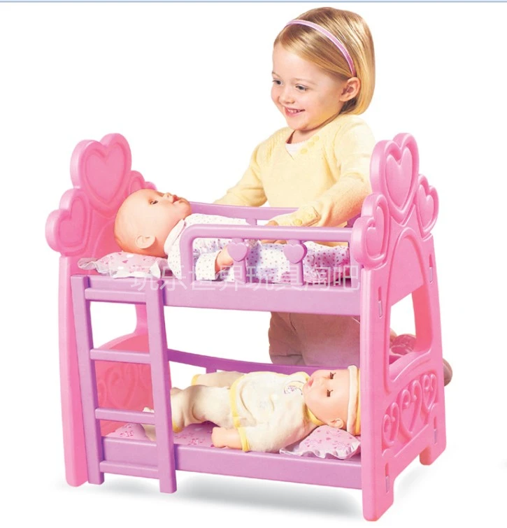 

Double-deck bed Fit For 43cm Dolls Baby Reborn Accessories