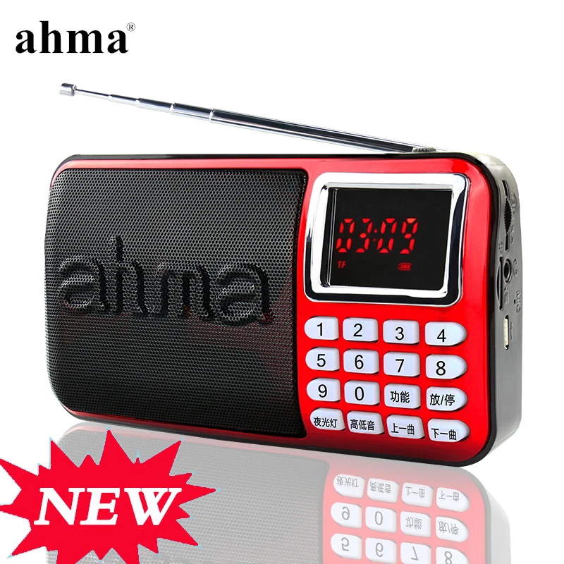 Ахма 138 Мини Радио FM Портативный Стерео Аккумуляторная Цифровой MP3 Player Pocket С