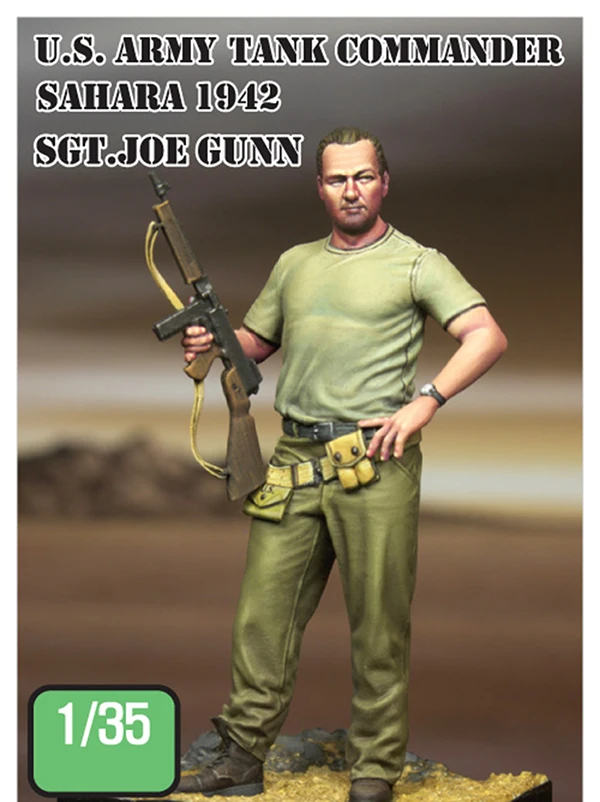 1/35 US Army Tank man in Sahara toy Resin Model Miniature Kit unassembly Unpainted Игрушки и хобби