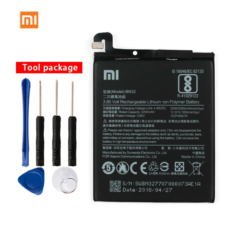 Original Xiaomi BN32 Phone battery For 3300mAh | Мобильные телефоны и аксессуары