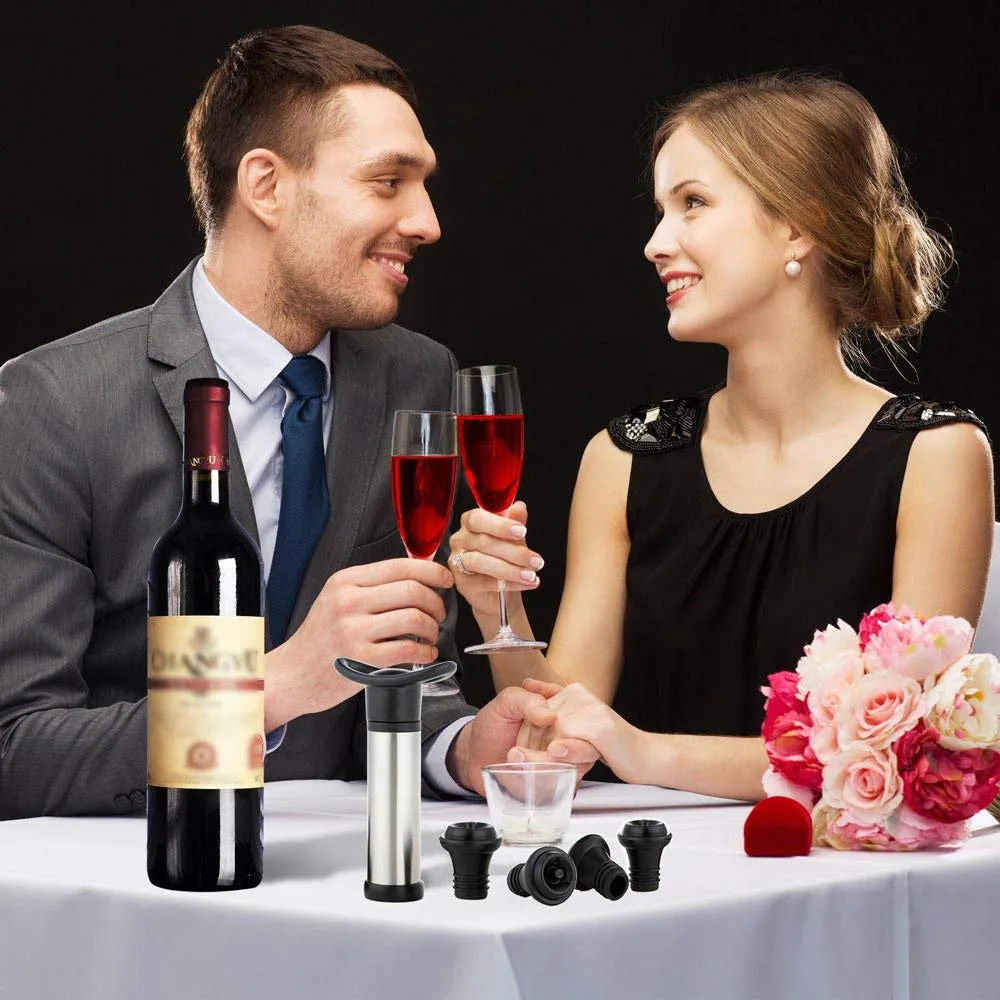 Вакуумный насос для экономии вина комплект из 8 вакуумных заглушек бутылок