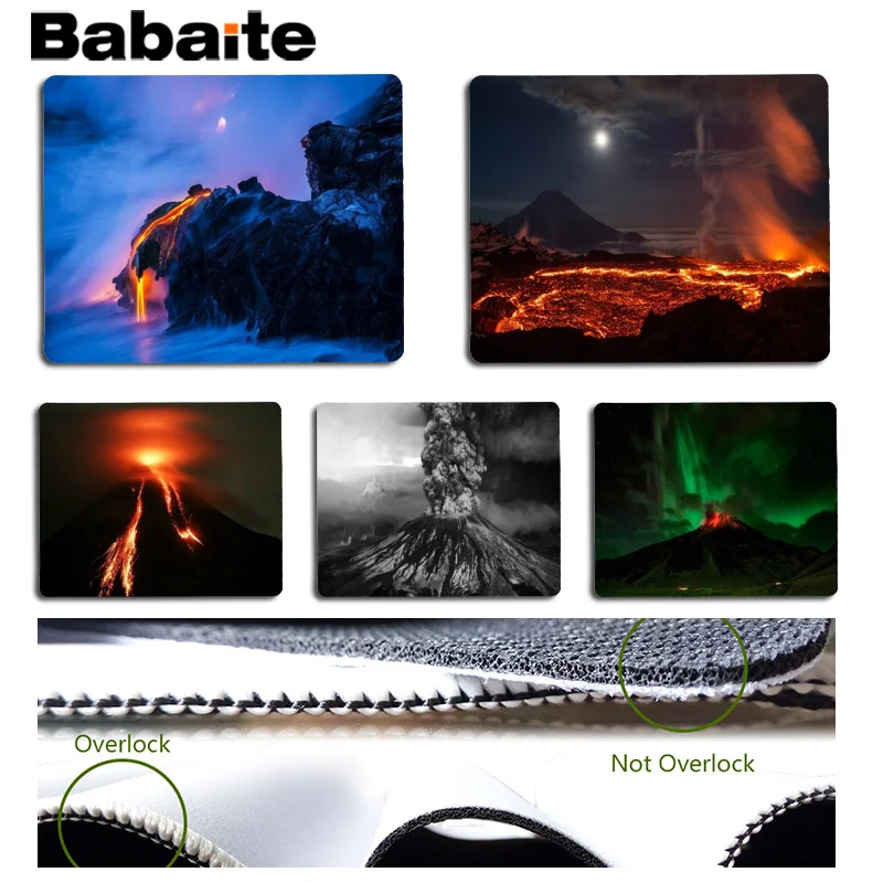 Игровые мыши для ноутбука Babaite Volcanic размер игровой 25x29 см|Коврики мышей| |
