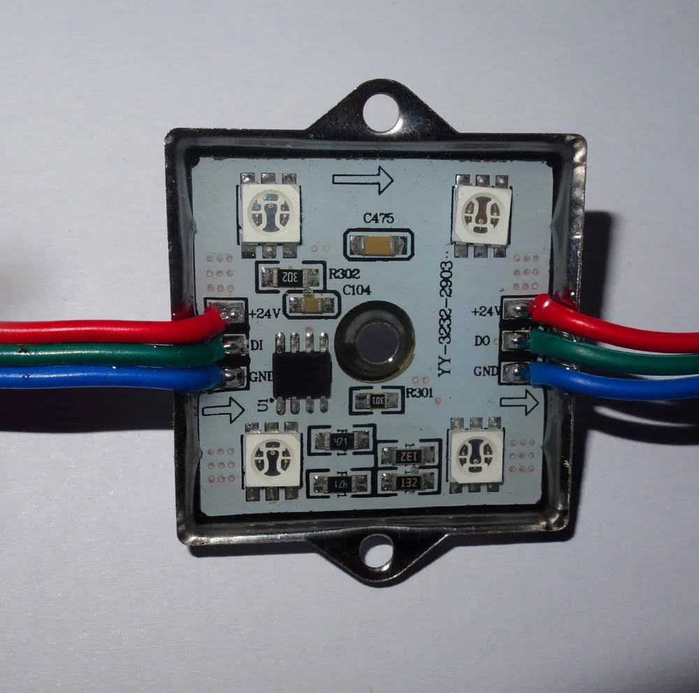 DC24V UCS1903 адресуемый светодиодный умный модуль 0 96 Вт RGB полный цвет IP68 Номинальный