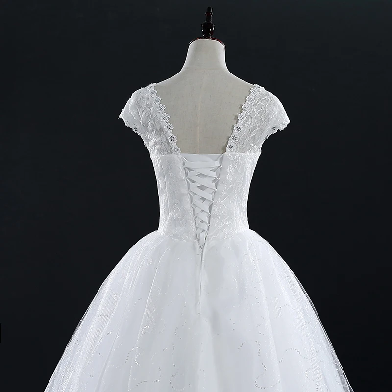 Fansmile дешевые кружевные винтажные Свадебные платья размера плюс Vestidos De Novia свадебное платье Robe de Mariee FSM-052F