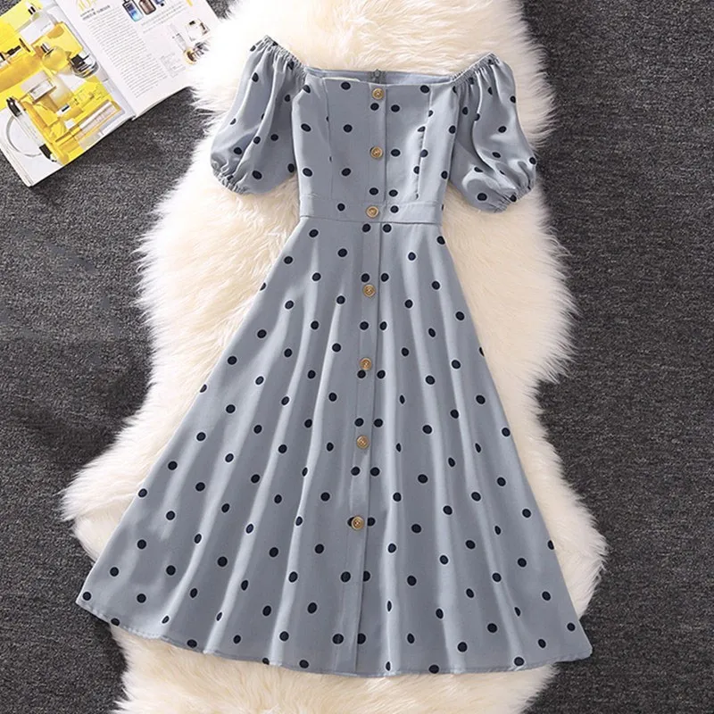 2019 плюс размер элегантные вечерние летние платья на пуговицах женские синие