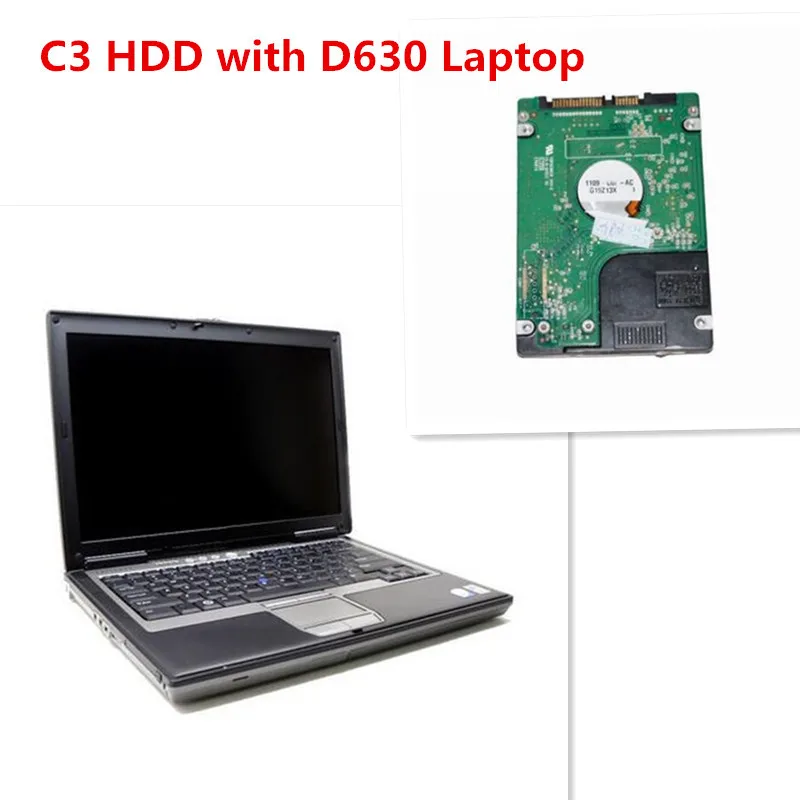 MB STAR C3 ноутбук d630 с MB Star C3 HDD программное обеспечение последняя версия V2015.07 для MB Star Diagnosis C3 SD высокое качество DHL