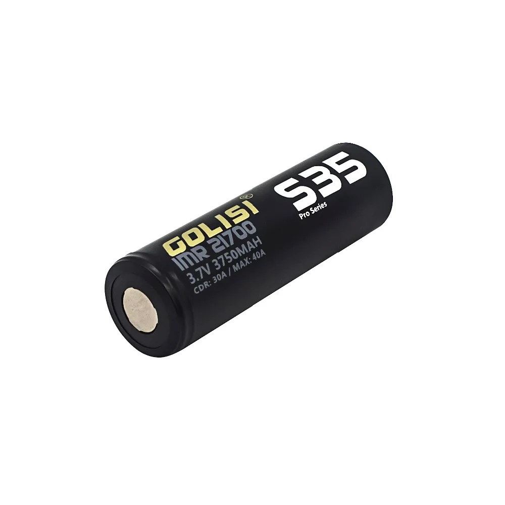 1 шт.: GOLISI S35 IMR 21700 3750mah 3 7 V CDR 30A MAX 40A Высокая утечка E-CIG перезаряжаемый аккумулятор