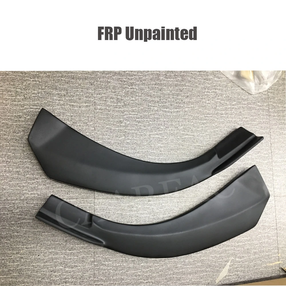 FRP Unpainted 2 шт. передние губные сплиттеры спойлер для Mercedes Benz cla Class 2013- Универсальный Автомобильный боковой Canards Winglet - Цвет: FRP Unpainted
