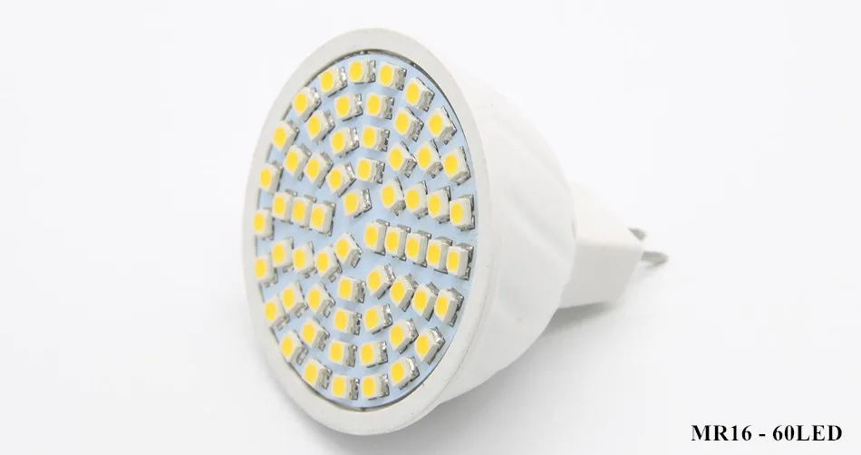 Новый светодиодный прожектор MR16 лампа 5 Вт 6 8 AC 220 В 3528 SMD 48 светодиодов/60