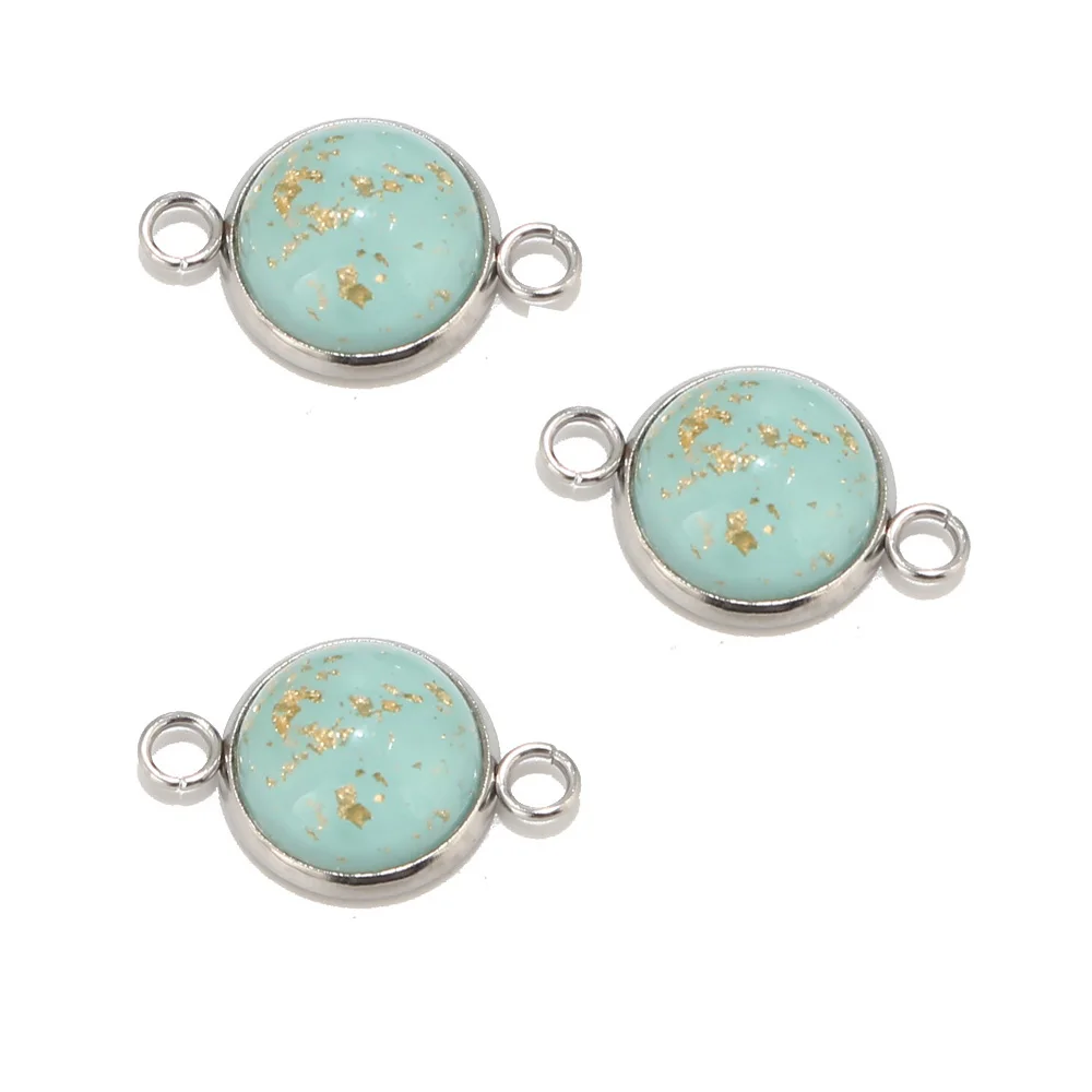 10 шт. набор соединителей из нержавеющей стали круглая двойная петля на основе