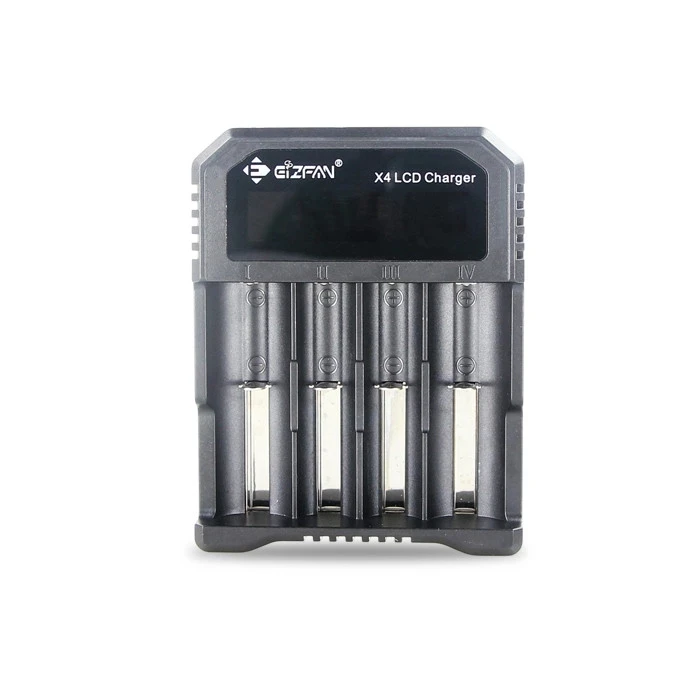 4 шт. EIZFAN IMR18650 IMR 18650 3000 мАч 60A EFAN аккумуляторная батарея E-CIG аккумуляторов с X4 LCD