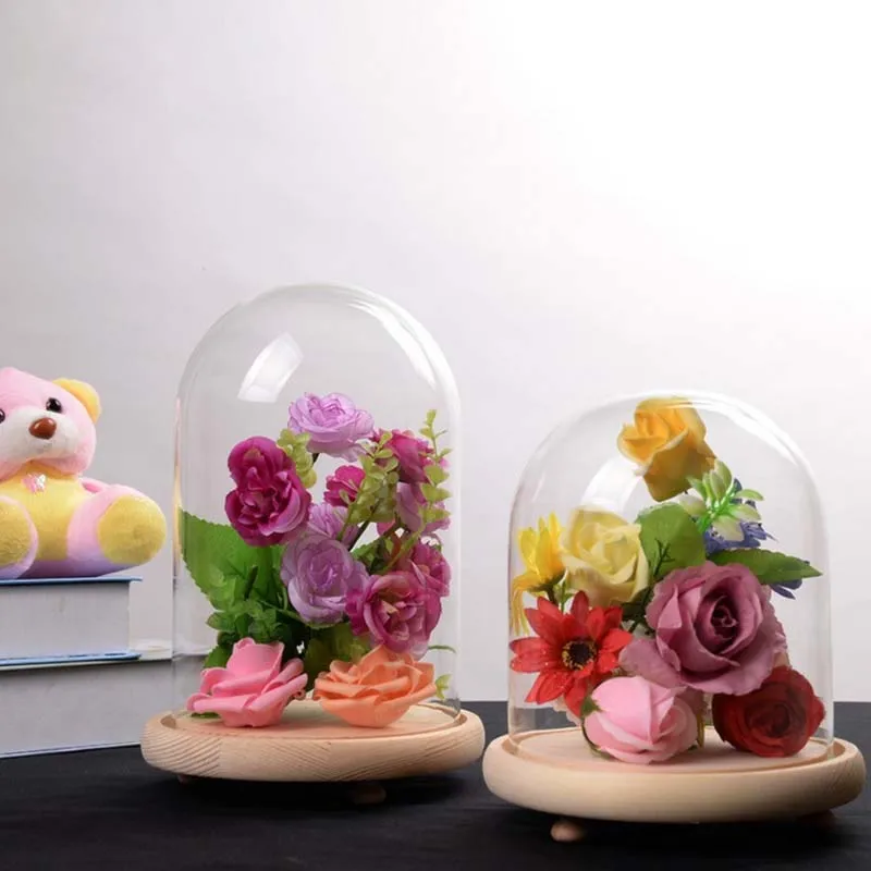 Креативный пейзаж стеклянная крышка DIY микроскопические живые цветы стекло для