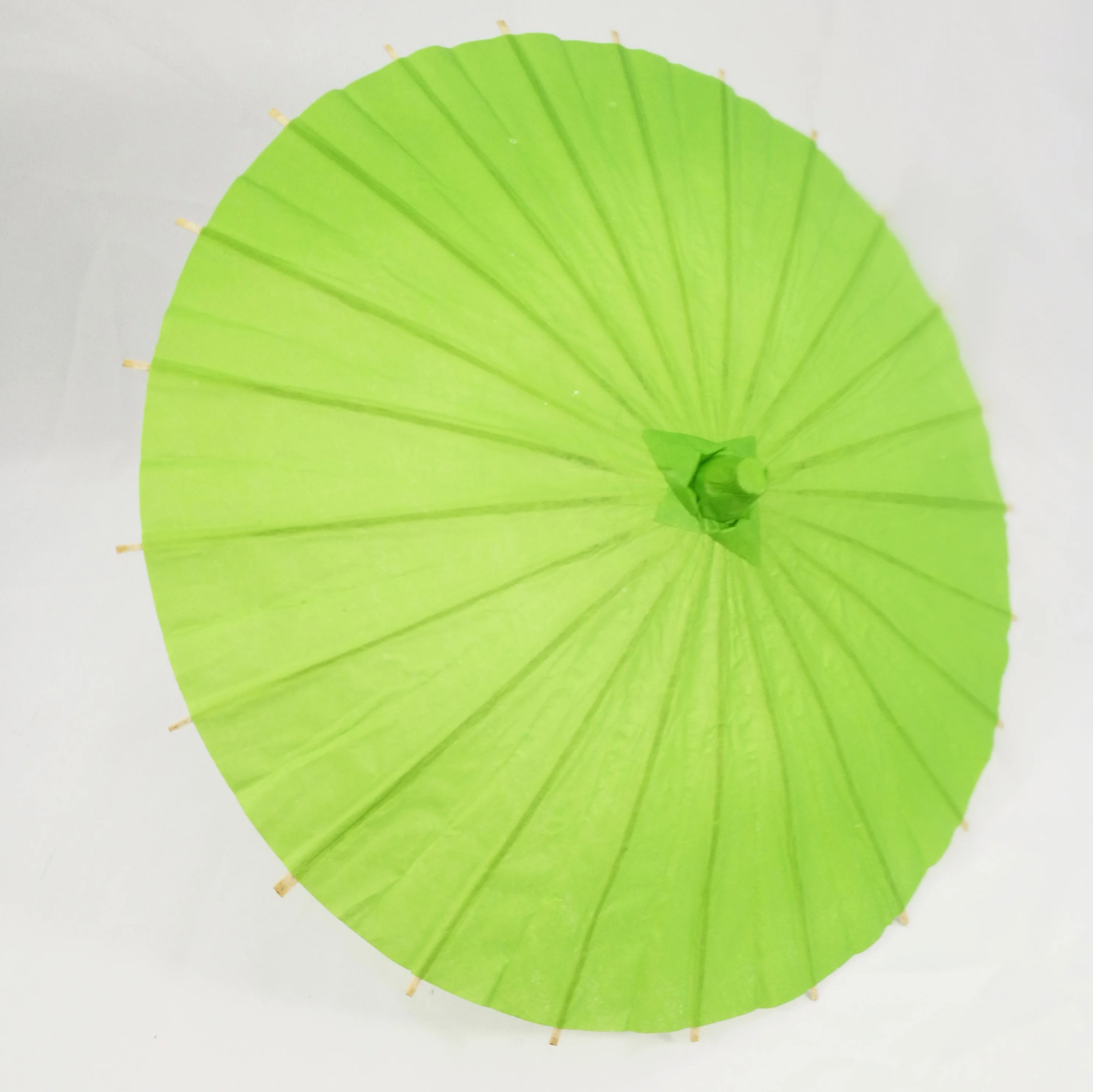 green Китайский бумажный зонтик традиционный танцевальный Цветной Зонтик Открытый Свадебные вечерние украшения Декор для Дня благодарения для дома - Цвет: green