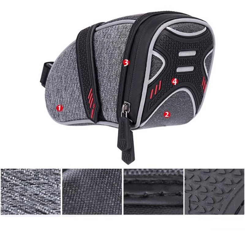 

Wheel Up Outdoor Rainproof Reflective MTB Mountain Road Bicycle Tail Bag Cycling Seat Bag Bicycle Accessories