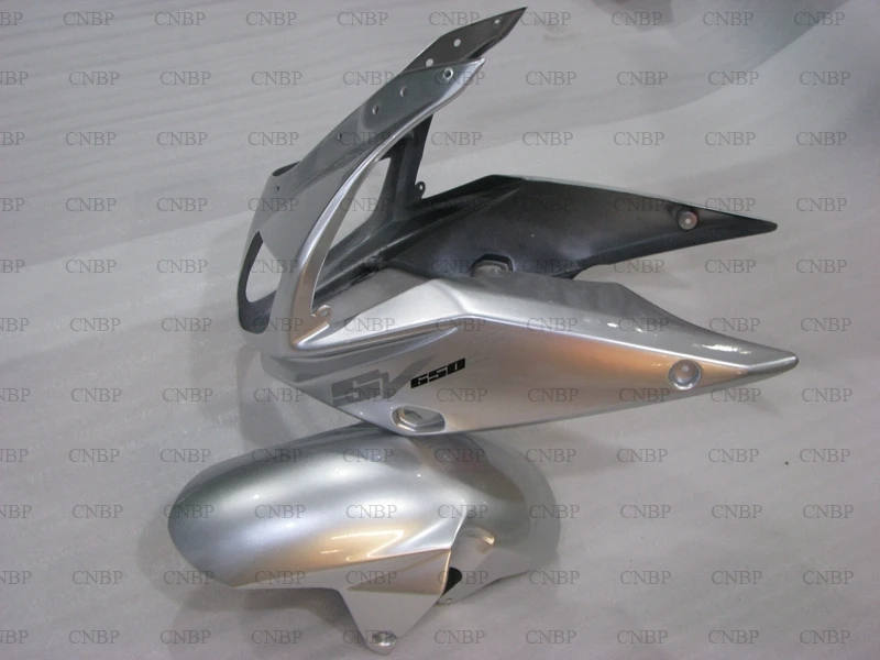 SV1000 2004 набор для всего тела SV 1000 2003 - 2013 белый серебристый Обтекатели 650 2005 Abs