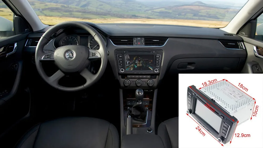 Автомобильный DVD-плеер 2 Din HD Android 8 1 7 дюймов для Skoda Octaiva 2013 Volkswagen с TF-картой ГБ и Canbus