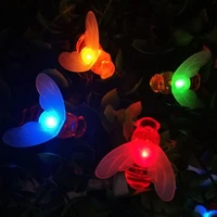 led solar light led lantern string lights bee led solar garland outdoor fairy lights christmas lighting for garden decoration
