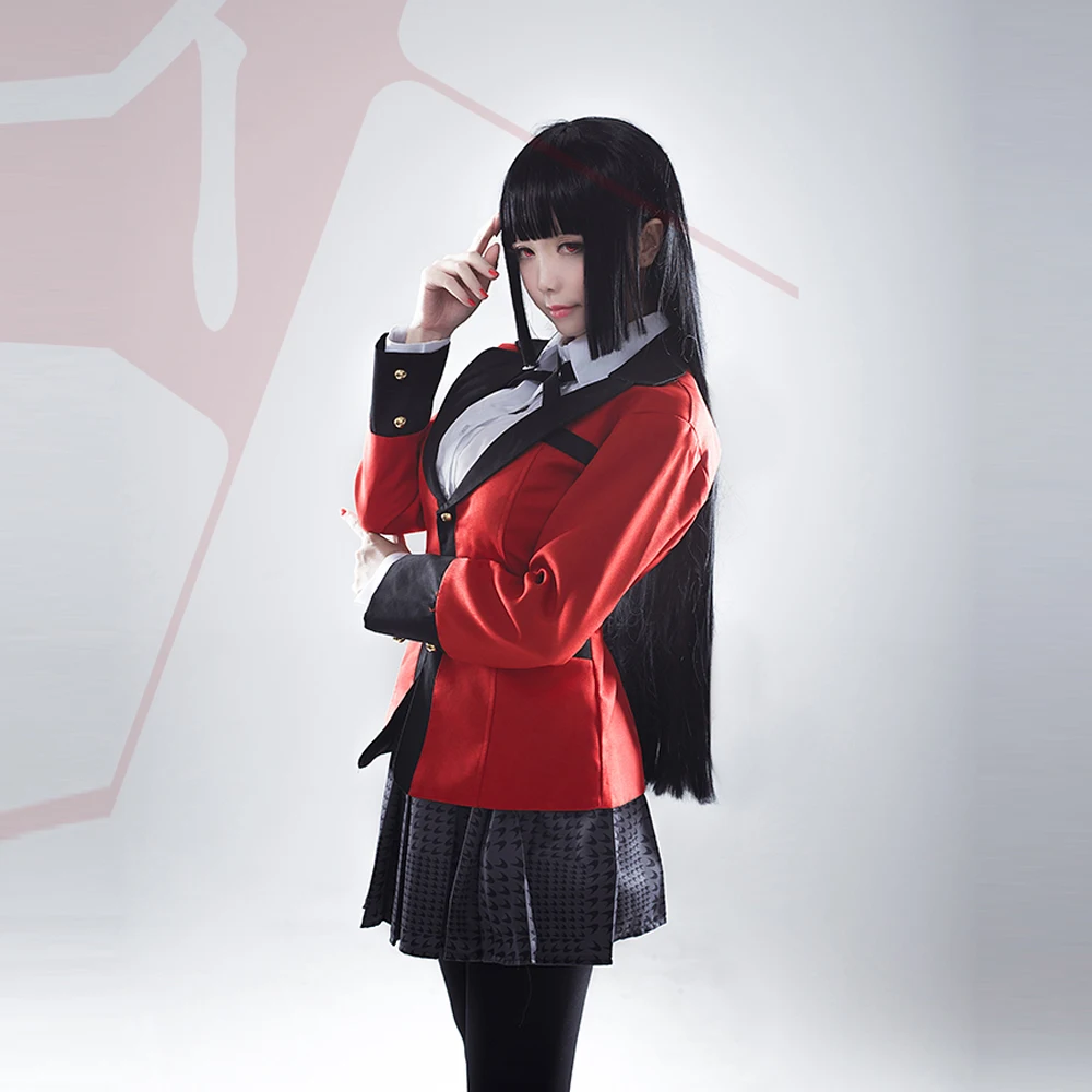 Костюмы для косплея Для женщин аниме Kakegurui Yumeko Jabami японская школьная девочек