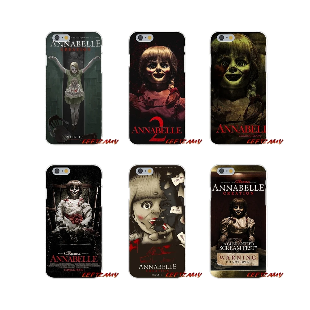 Аксессуары чехлы для телефонов iPhone X 4 4s 5 5S 5C SE 6 S 7 8 Plus horror Annabelle Creation 2017 | Мобильные