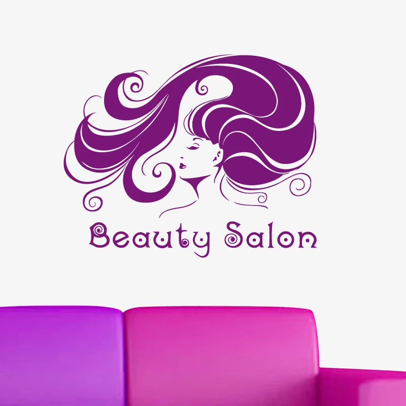 Наклейка для парикмахерской на стену Виниловая наклейка окна ножницы Декор