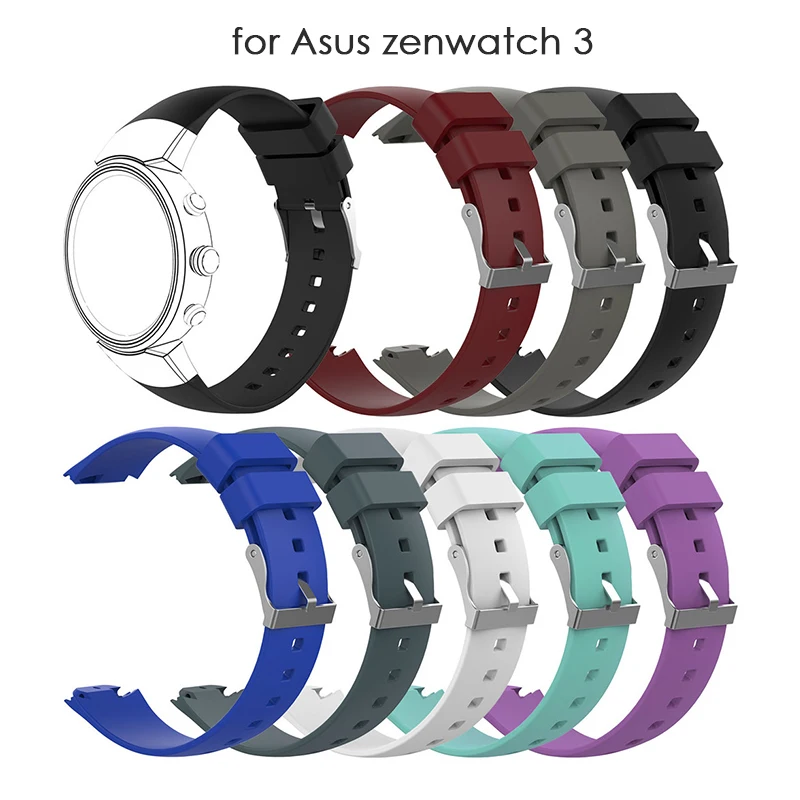 Умные аксессуары для ZENWATCH 3 ремешок часов мягкий силиконовый сменный Браслет