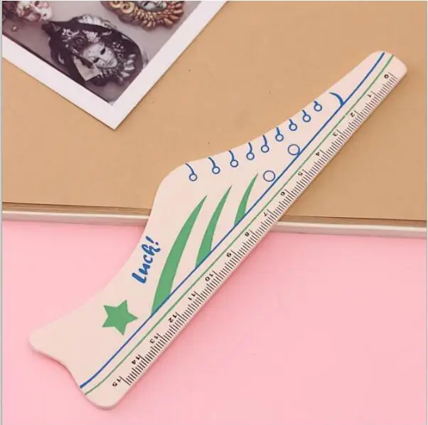 

48pcs/lot Cute cartoon animal Wooden Straight Ruler /15cm Measuring range Gift stationery office school supplies GT125