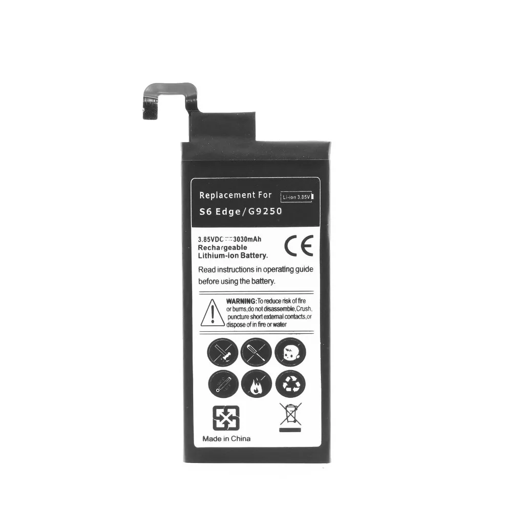 1x3030 мА/ч EB BG925ABE запасная батарея для Samsung Galaxy S6 край G9250 SM G925l G925F G925L G925K G925S G925FQ|battery