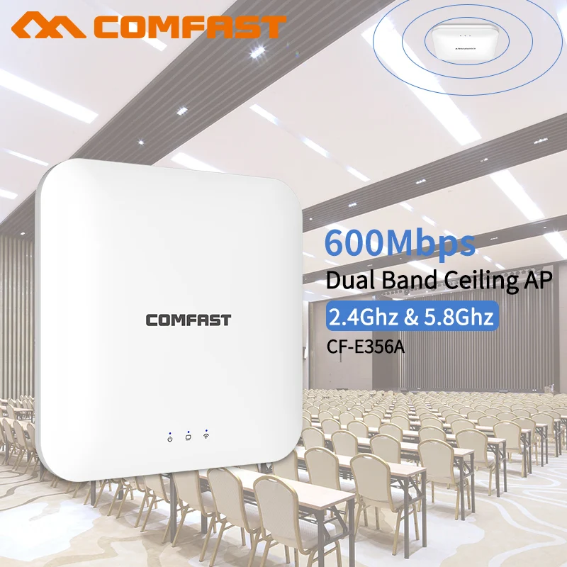 Comfast Высокая мощность беспроводной Крытый потолок 600 Мбит/с 11ac 2 4G/5 ГГц WiFi точка