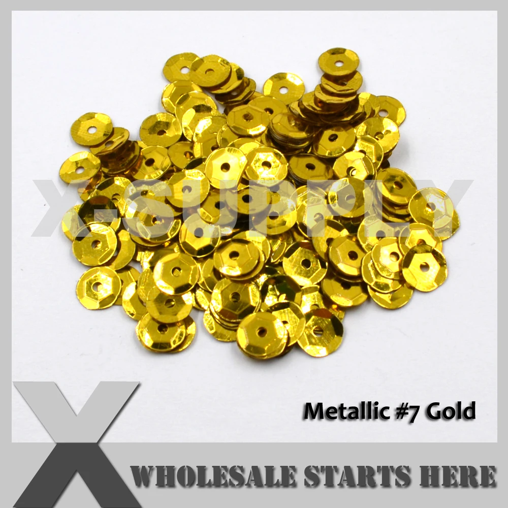 (Металлический цвет s) круглая плоская или пайетка с блестками для вечернего