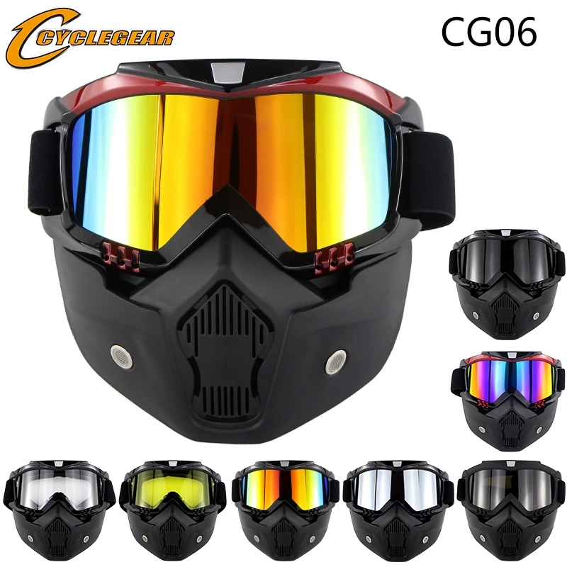 CYCLEGEAR CG06 мотоциклетные очки анти-ветряная маска Gafas фитинг открытый шлем мотоциклетная Спортивная маска защитные очки мото Glaseese