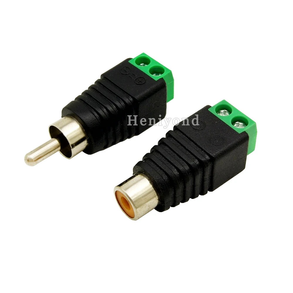 10 пар UTP Cat5/Cat6 кабель для AV RCA женский и мужской разъем винтовой терминал видео