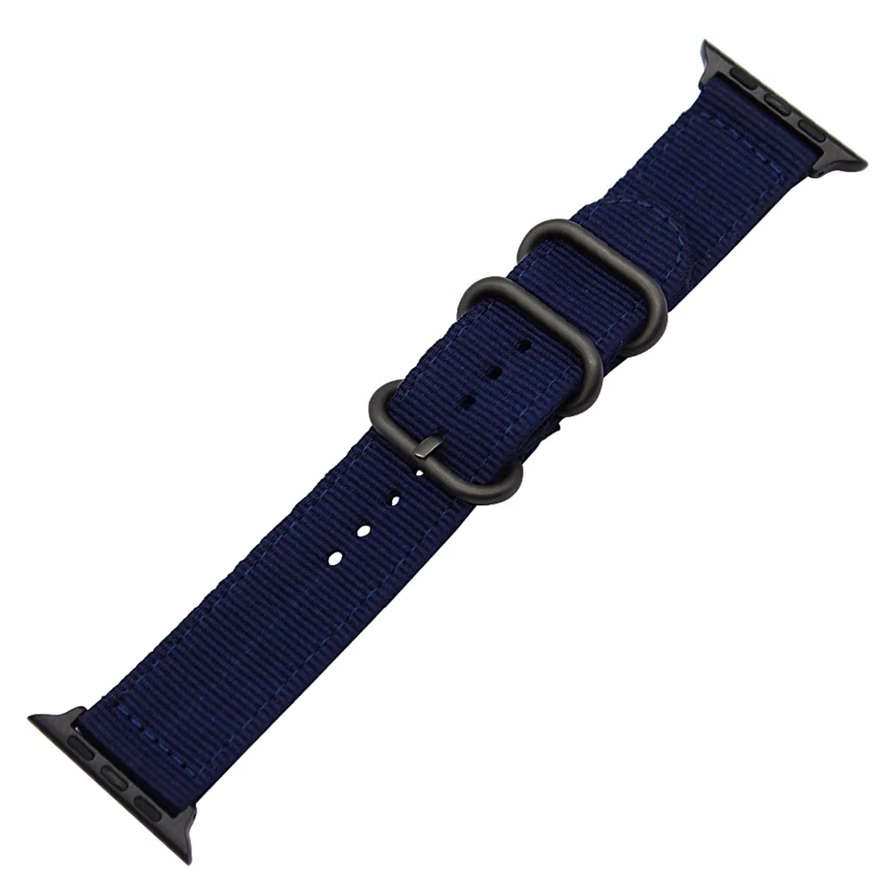 Ремешок нейлоновый для наручных часов спортивный браслет iWatch Apple Watch SE Series 6 5 4 3 2 1