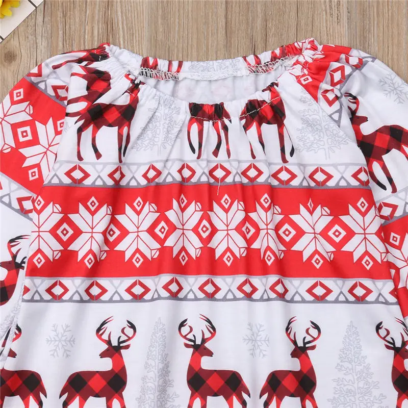 2018 Рождественский Платье для маленьких девочек Дети вечерние с длинными
