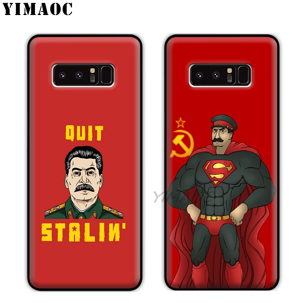 YIMAOC Russian Commander Stalin Soft TPU Silicone Case for Samsung Galaxy S10 S10e S9 S8 Plus S7 S6 Edge &amp J6 |