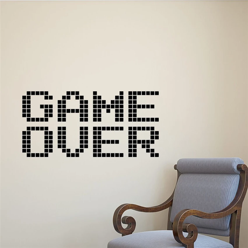 

Decal Gaming Vinyl Sticker Game Gamer Living Room Kids Teens Decorations Bedroom Nursery Decor Art Cartoon Wall Sticker D358