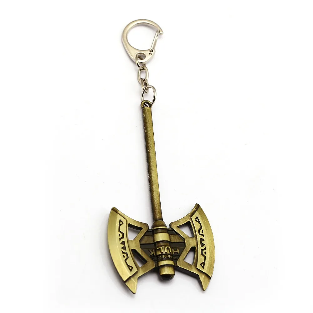 Брелок Thor3 HulkbusterDouble Axe металлическая цепочка кольцо держатель мужской подарок