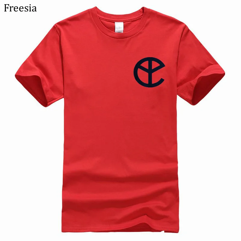 

New round neck print T-shirt solid color short-sleeved cotton casual T-shirt pattern printing large size T-shirt